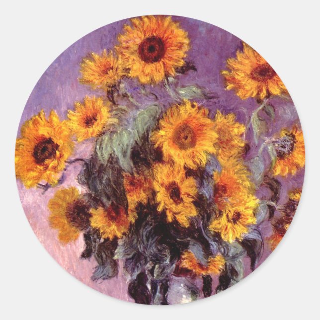 Adesivo Monet Sunflower Stickers (Frente)
