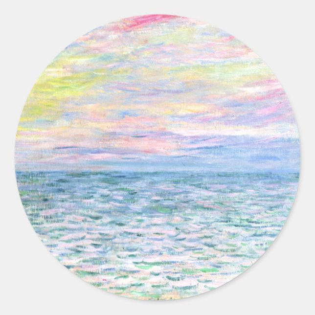 Adesivo Monet - Sunset em Pourville, belas artes, (Frente)