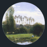 Adesivo Monet - Vista em Rouelles Le Havre, belas artes<br><div class="desc">Vista em Rouelles Le Havre,  famosa pintura de Claude Monet.</div>