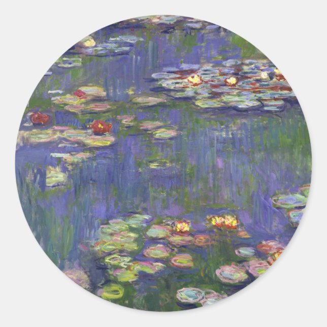 Adesivo Monet Water Lily - Pintura de plataforma (Frente)