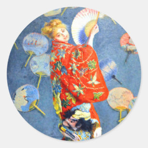 Adesivo Monet Woman em Figurino Japonês