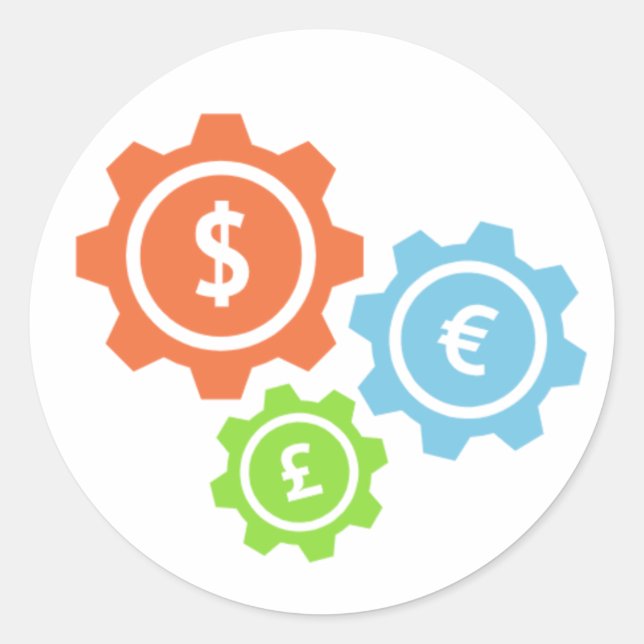 Adesivo Money Classic Round Sticker (Frente)