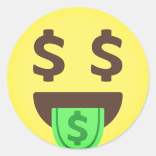 Adesivo Money Dólar Sinaliza Emoji