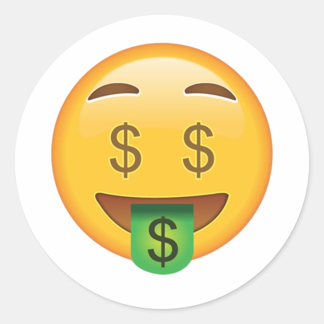 Adesivo Money Face - Emoji (Frente)