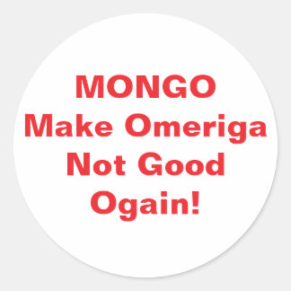 Adesivo MONGO drumpf Jeff Hankamer Artjunkhaus Comic Arts