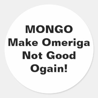 Adesivo MONGO drumpf Jeff Hankamer Artjunkhaus Comic Arts