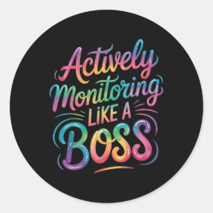 Adesivo Monitoramento Ativo Como Um Chefe
