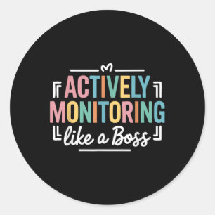 Adesivo Monitoramento Ativo Como Um Dia De Teste Do Estado