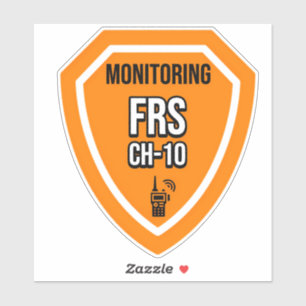 Adesivo Monitorando Canal FRS 10