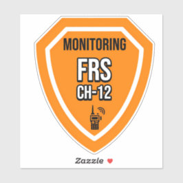 Adesivo Monitorando Canal FRS 12