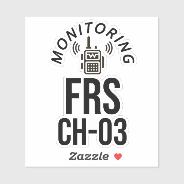 Adesivo Monitorando Canal FRS 3 (Folha)