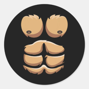 Adesivo Monkey Gorilla Chest Costume Halloween