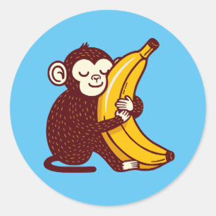 Adesivo Monkey Love Banana