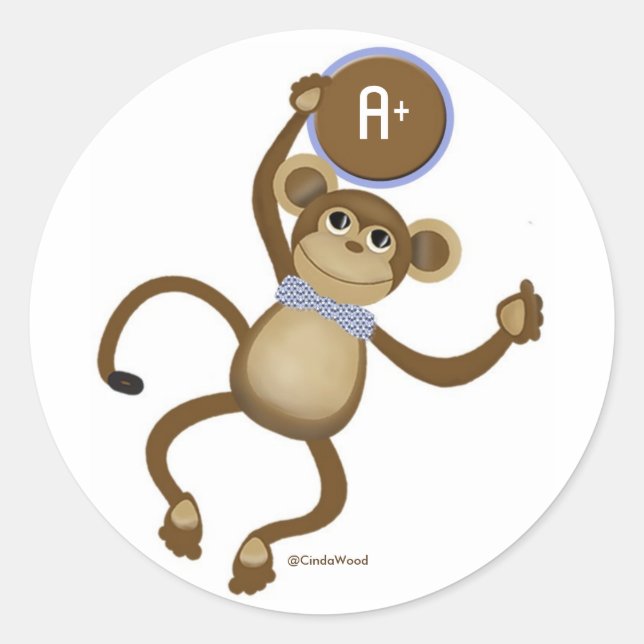 Adesivo Monkey Sticker (Frente)