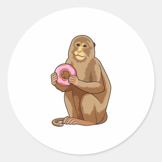 Adesivo Monkey with Donut (Frente)