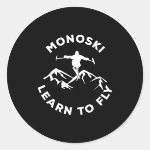 Adesivo Mono ski aprenda a voar para esqui adaptativo espo