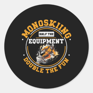 Adesivo Monoesquiando Metade do Equipamento Dupla Monoesqu