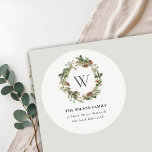 Adesivo Monograma Algodão Pine Cone Christmas Wreath Ender<br><div class="desc">Se precisar de mais alguma personalização,  por favor,  sinta-se à vontade para me enviar uma mensagem em yellowfebstudio@gmail.com.</div>