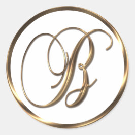Adesivo Monograma B Faux Bronze