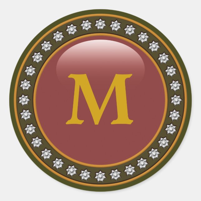 Adesivo Monograma Bling Bling (Frente)