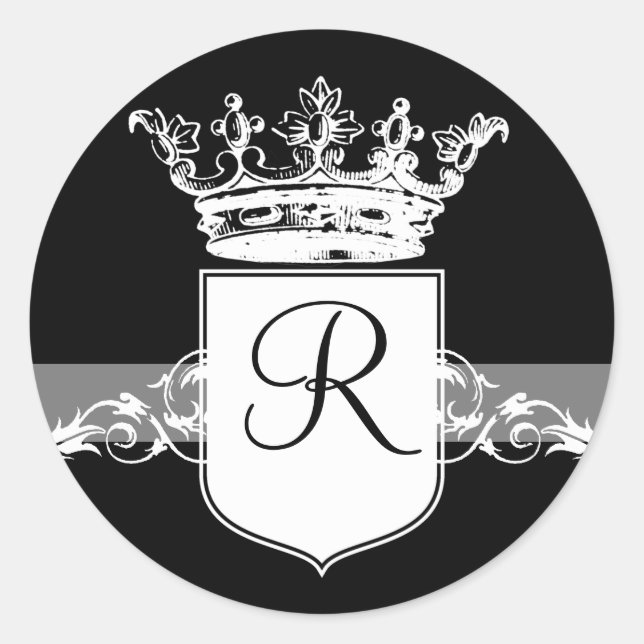 Adesivo Monograma Branco (Frente)