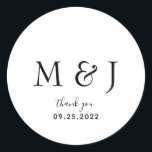 Adesivo Monograma branco preto clássico simples<br><div class="desc">Vinheta redonda clássica branca branca,  branca e branca,  clássica</div>