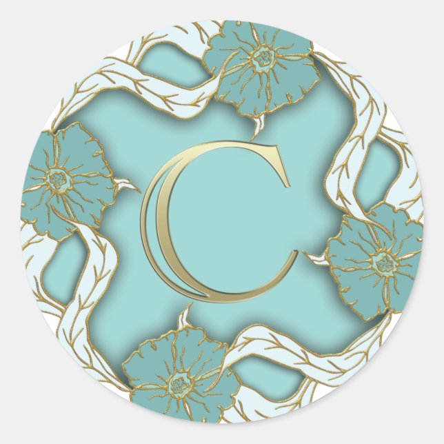 Adesivo monograma c alfabético (Frente)