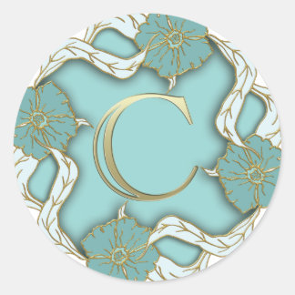 Adesivo monograma c alfabético