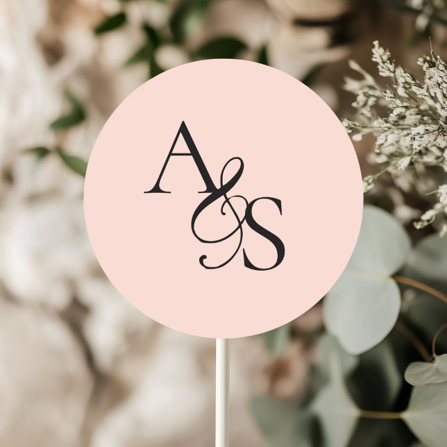 Adesivo Monograma, Casamento (Personalized, Elegant, Classic, Monogram, Wedding Sticker.)