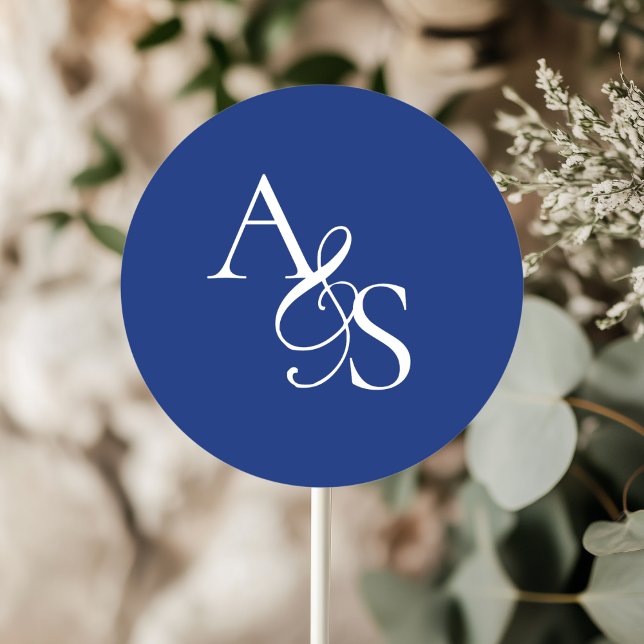 Adesivo Monograma, Casamento (Personalized, Elegant, Classic, Monogram, Wedding Sticker.)