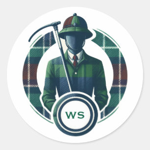 Adesivo Monograma Clássico de Pré-Disquete