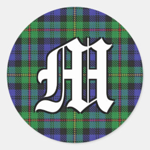 Adesivo Monograma clássico do Tartan de MacEwen do clã