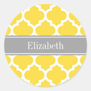 Adesivo Monograma conhecido cinzento branco do marroquino