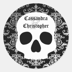 Adesivo Monograma conhecido do Dia das Bruxas