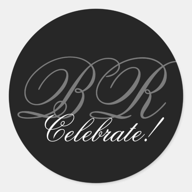 Adesivo Monograma - Convide Selo - Celebre! (Frente)