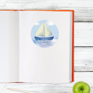 Adesivo Monograma Crianças de navegação Este livro pert