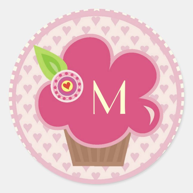 ADESIVO MONOGRAMA CUPPYCAKE CUTIE STICKER (Frente)