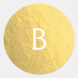 Adesivo Monograma Custom Glam Moderno Elegante em Folha Do