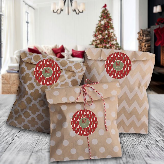 Adesivo Monograma da Família Personalizada das Árvores Clá (Criador carregado)