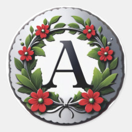 Adesivo Monograma da Letra A Elegante