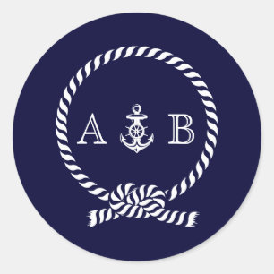 Adesivo Monograma de Ângulo Azul e Ângulo