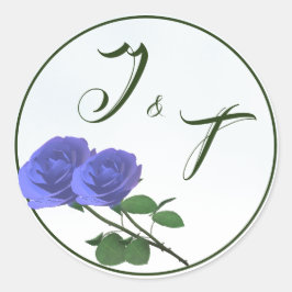 Adesivo Monograma de Azul Negro e Verde Católico