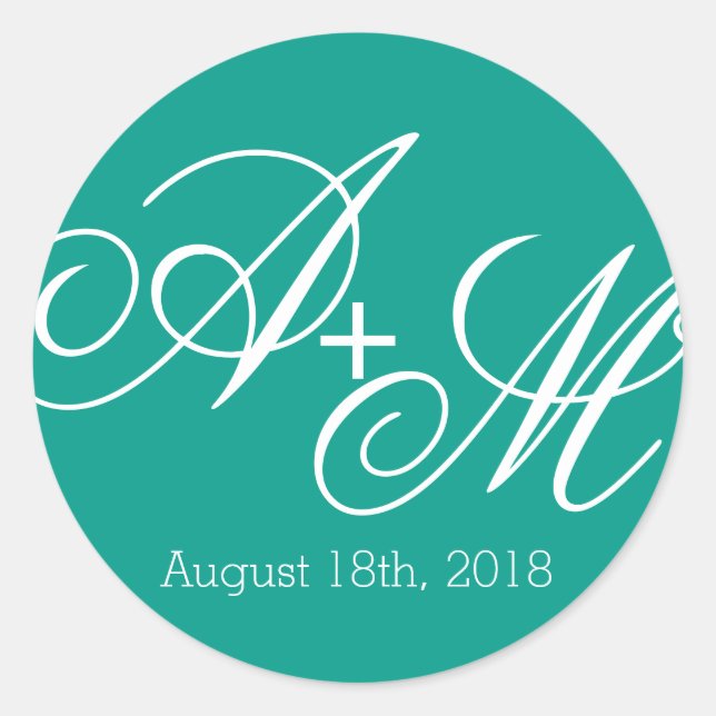 Adesivo Monograma de Borda Moderna (Frente)