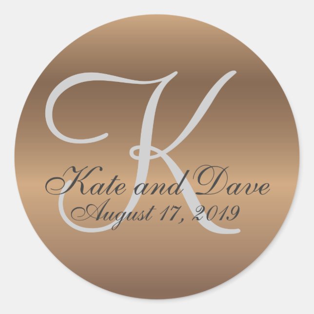 Adesivo Monograma de Bronze Fab Incrível (Frente)