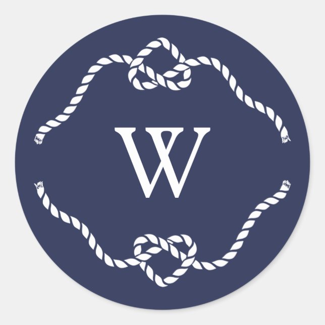 Adesivo Monograma de Caligrafia de casando (Frente)