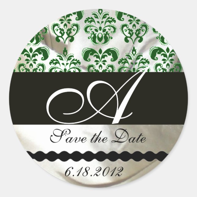 ADESIVO MONOGRAMA DE CALOR DE GREEN & WHITE SILK (Frente)