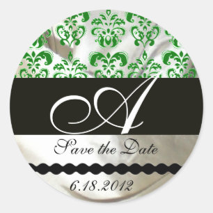 ADESIVO MONOGRAMA DE CALOR DE GREEN & WHITE SILK