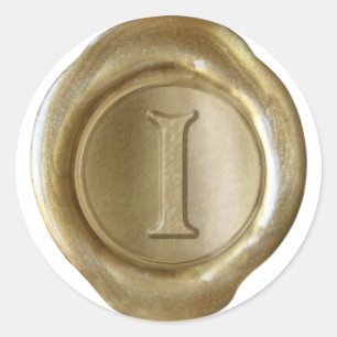 Adesivo Monograma de cera - Dourado - Vitoriano I -