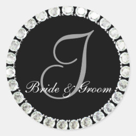 Adesivo Monograma de diamante I sela personalizável