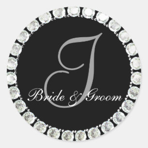 Adesivo Monograma de diamante I sela personalizável